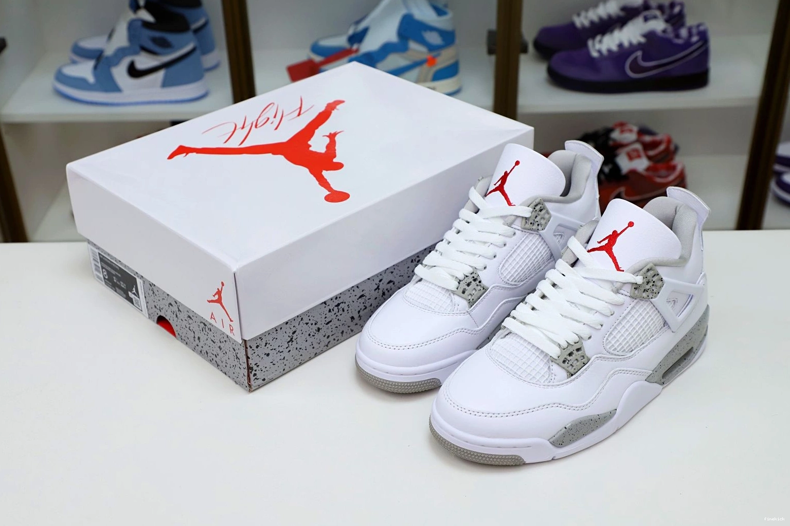 OREO' JORDAN 'WHITE 4 RETRO AIR 0312